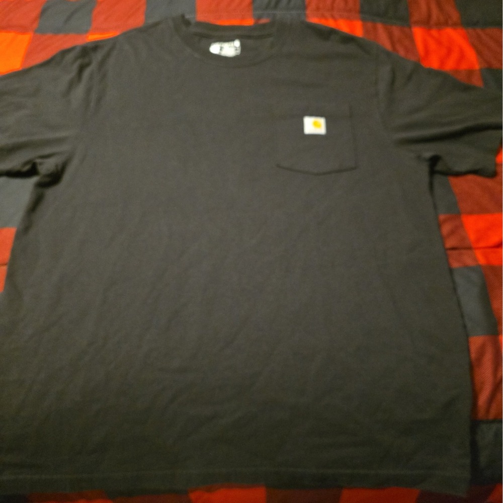 Men's Black Carhartt Pocket Tee Large (L)